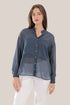 Oversized voile shirt with Long sleeves